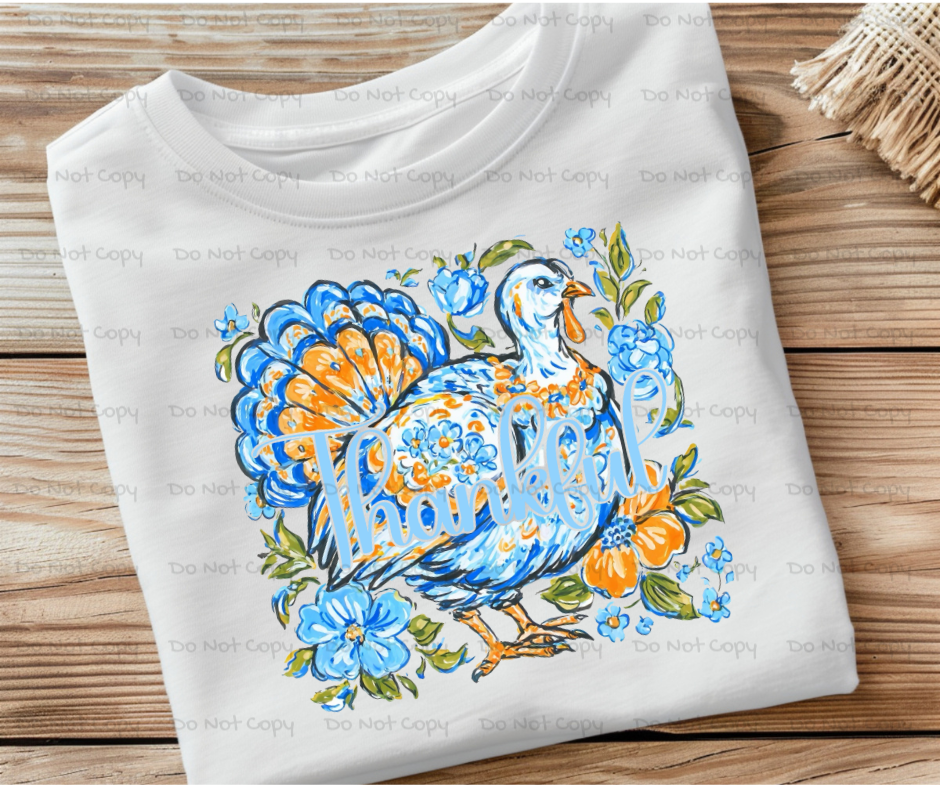 Thankful Thanksgiving -DTF Transfer Print(Only) Ready To Press