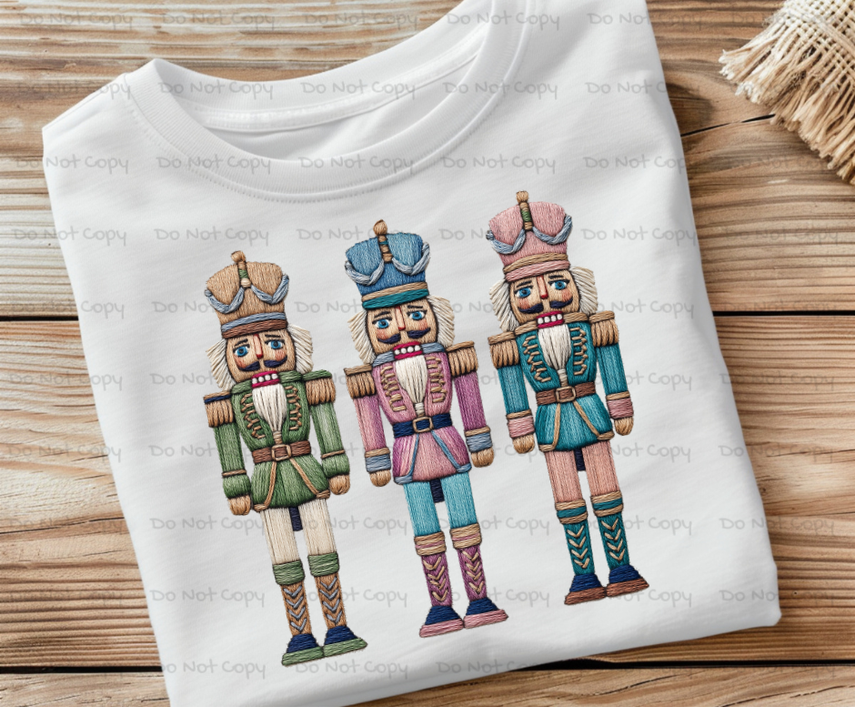 Nutcrackers -Faux Yarn-DTF Transfer Print(Only) Ready To Press