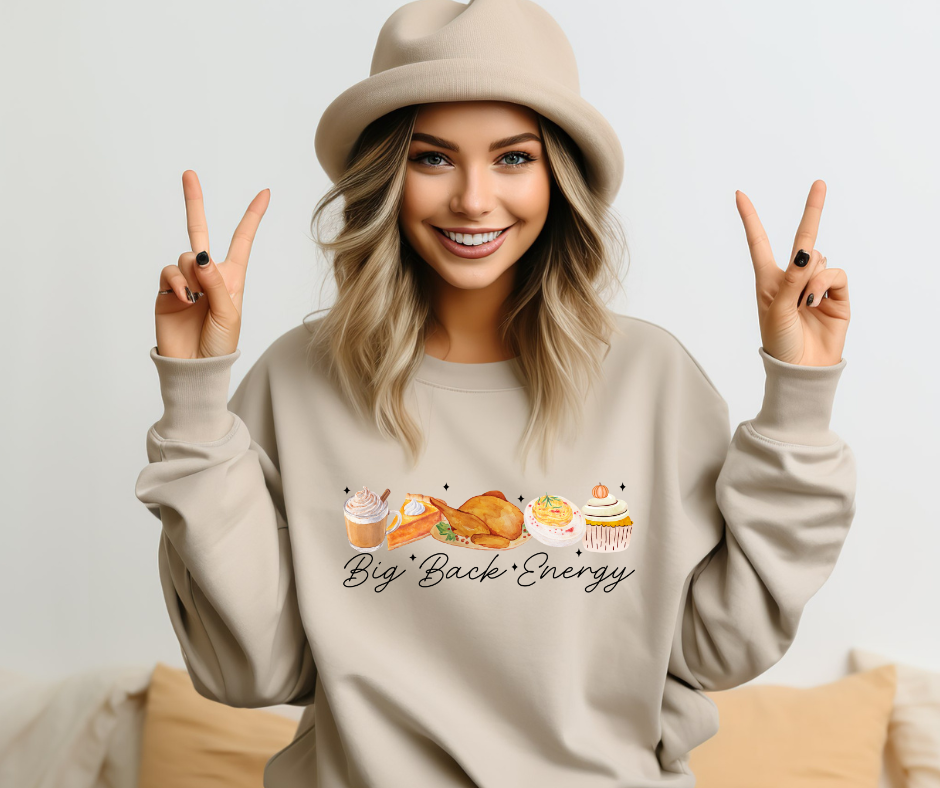 Big Back Energy-Thanksgiving DTF Transfer Print(only) Ready To Press