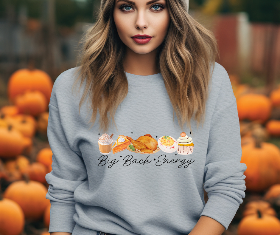 Big Back Energy-Thanksgiving DTF Transfer Print(only) Ready To Press
