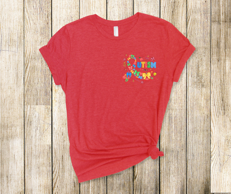 Autism Educational Ribbon- DTF Transfer Print-Ready To Press