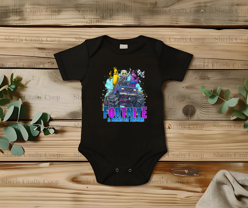 Fortnite Monster Truck- DTF Transfer Print- Ready To Press