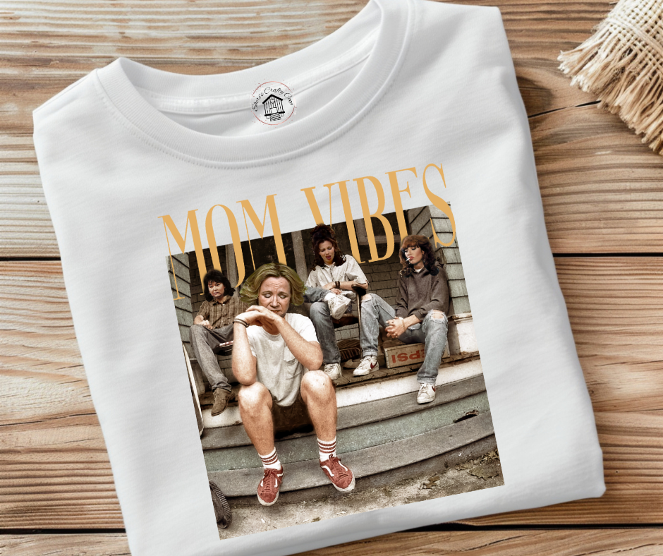 Mom Vibes Vintage Soft Comfy Tee
