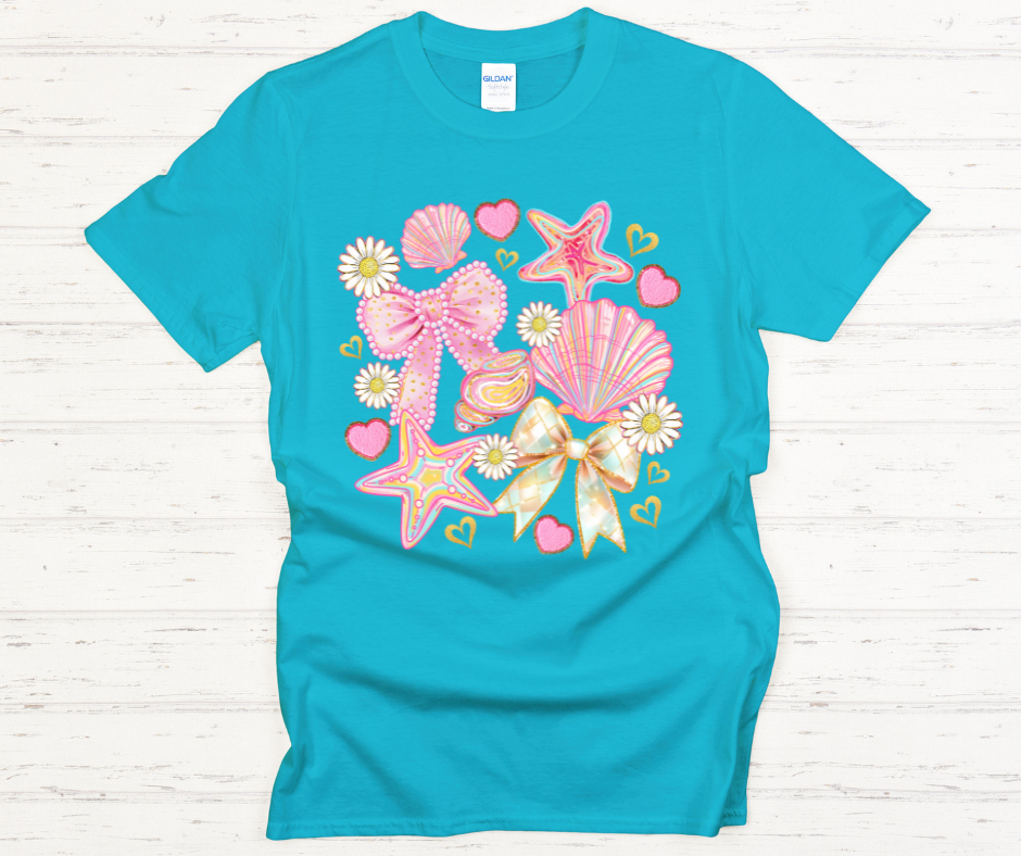 Seashell Love- DTF Transfer Print- Ready To Press