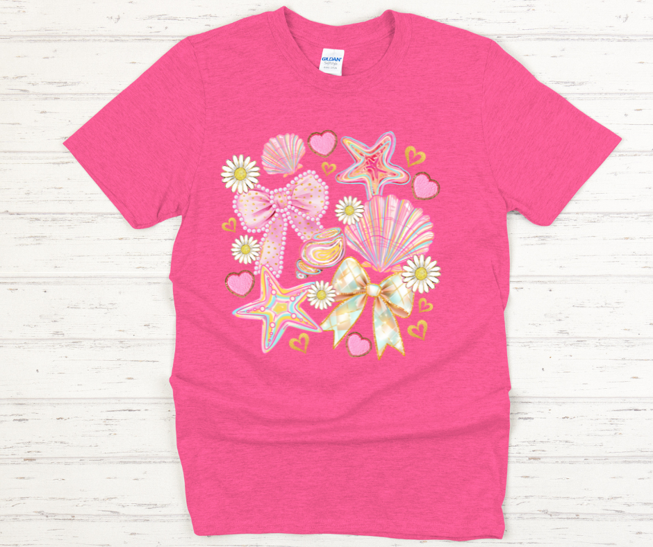 Seashell Love- DTF Transfer Print- Ready To Press