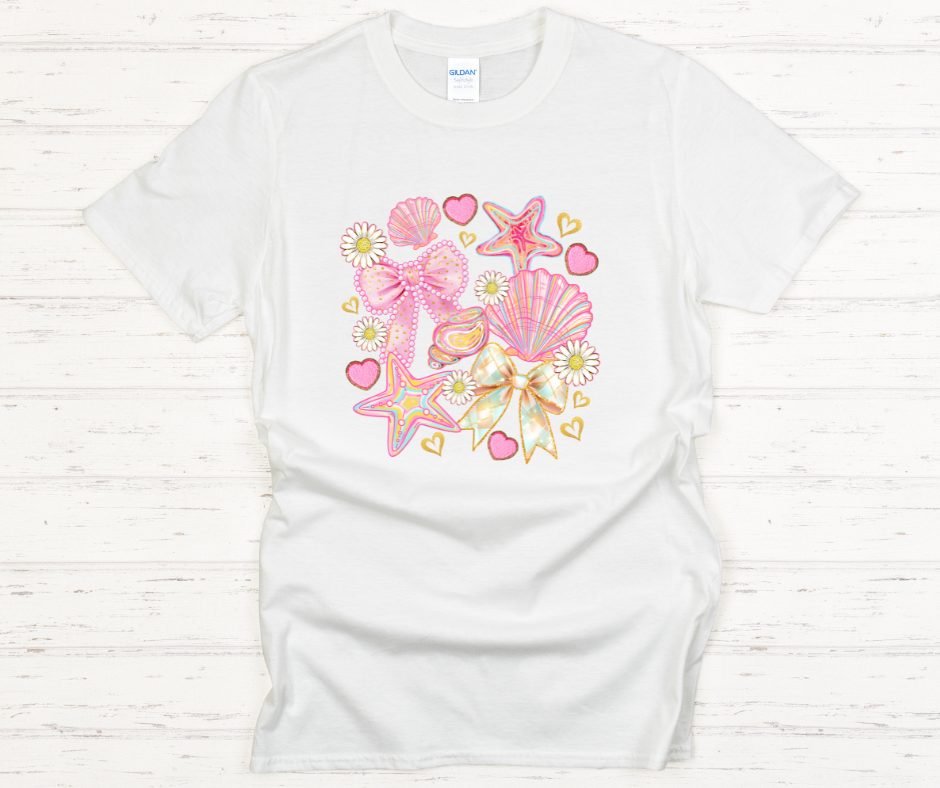 Seashell Love- DTF Transfer Print- Ready To Press
