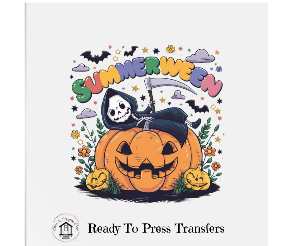 Summerween Reaper Float DTF Transfer Print Ready To Press (