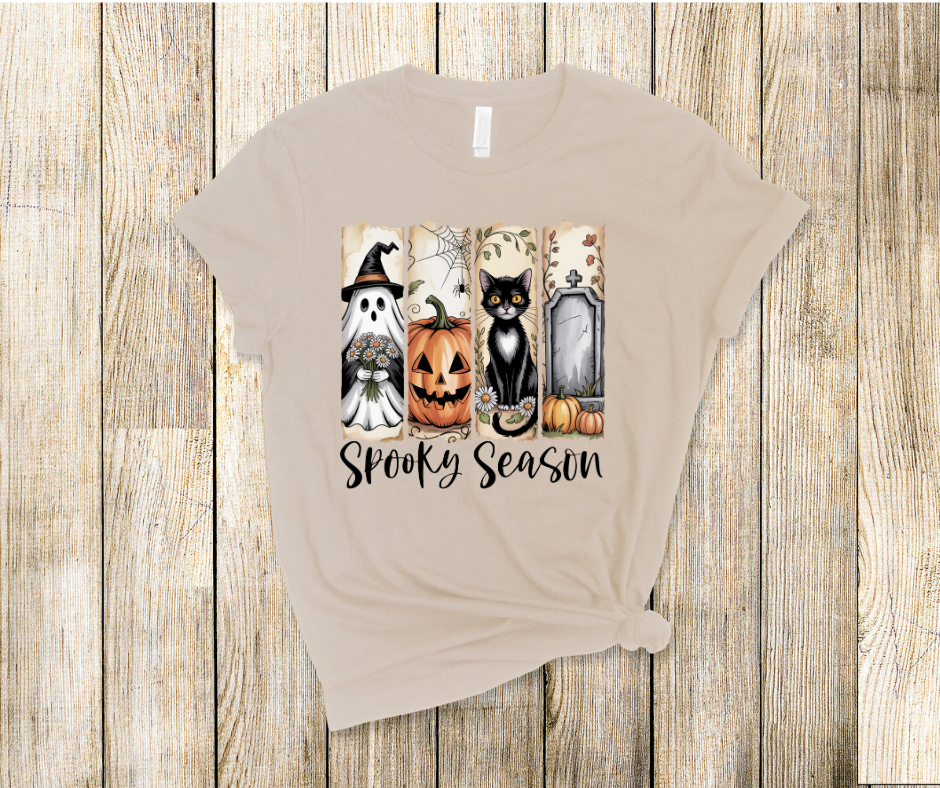 Spooky Season Brushstroke look DTF Transfer Print Ready To Press