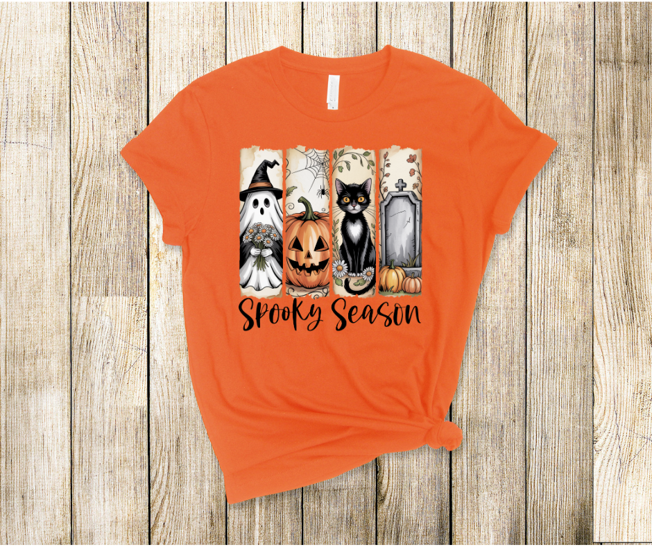 Spooky Season Brushstroke look DTF Transfer Print Ready To Press