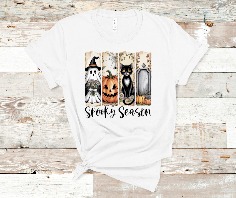 Spooky Season Brushstroke look DTF Transfer Print Ready To Press