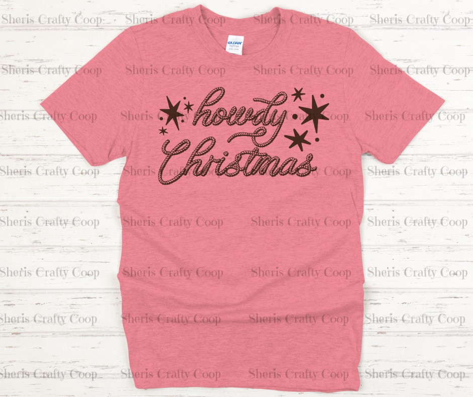 Howdy Christmas DTF Transfer Print- Ready To Press