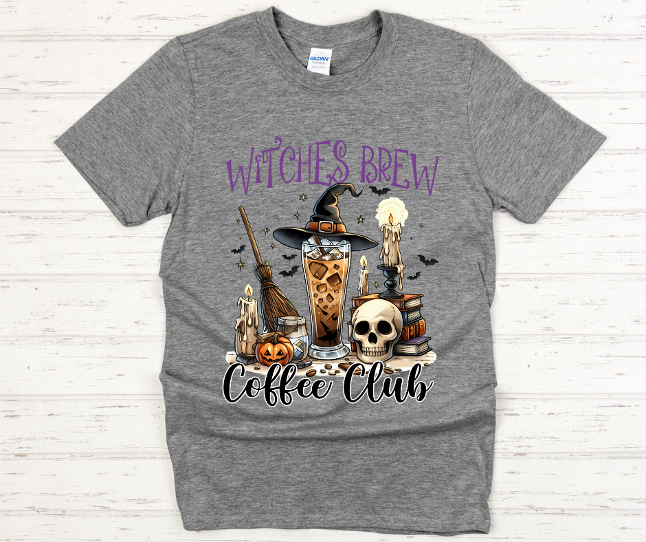 Witches Brew Coffee Club- DTF Transfer Print Ready To Press