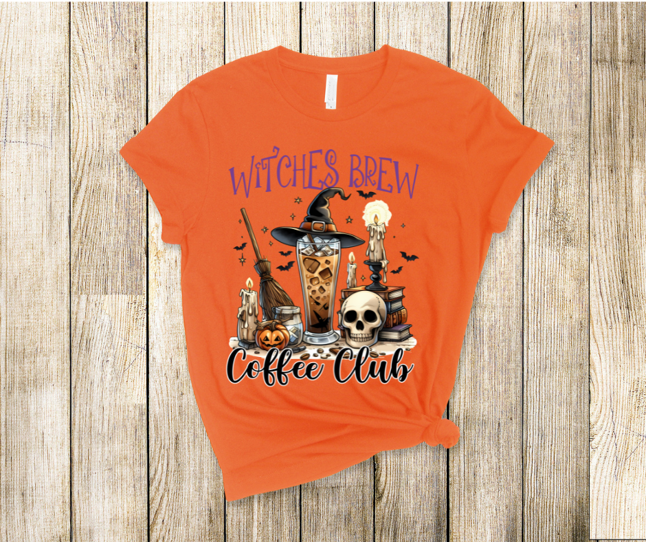 Witches Brew Coffee Club- DTF Transfer Print Ready To Press