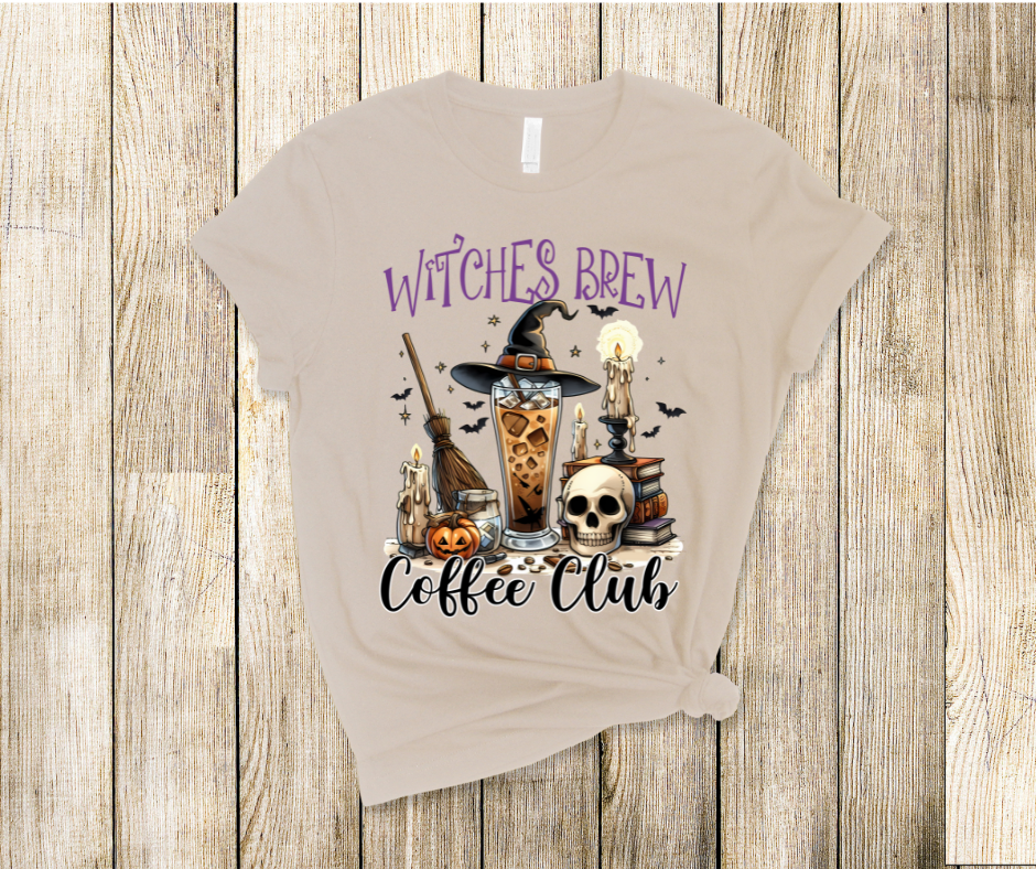 Witches Brew Coffee Club- DTF Transfer Print Ready To Press