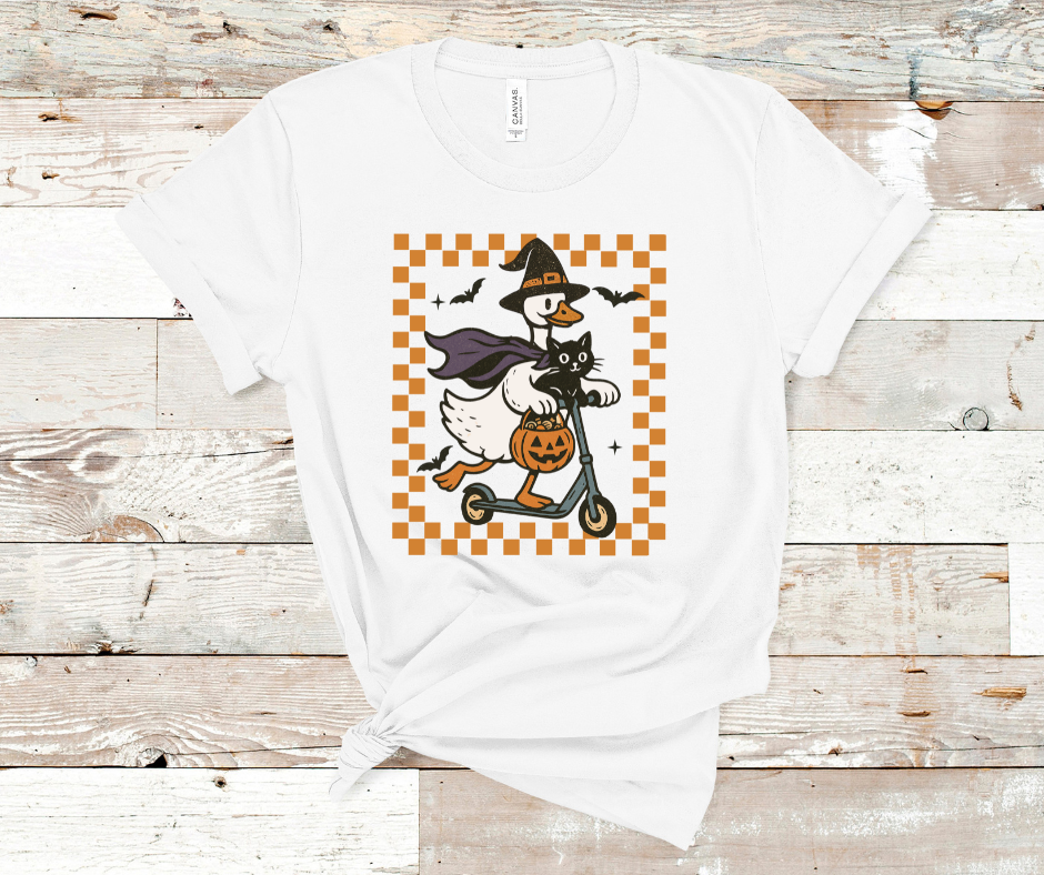 Spooky Goose On The Loose- DTF Transfer Print Ready To Press
