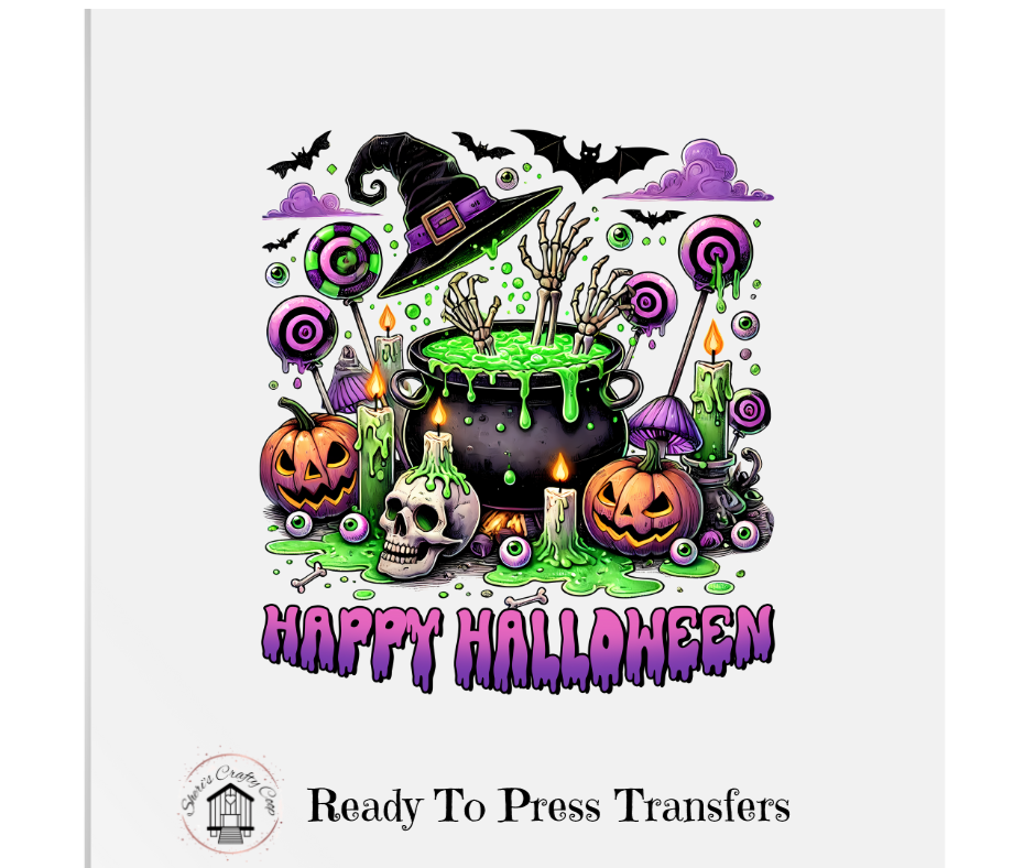 Happy Halloween- DTF Transfer Print Ready To Press