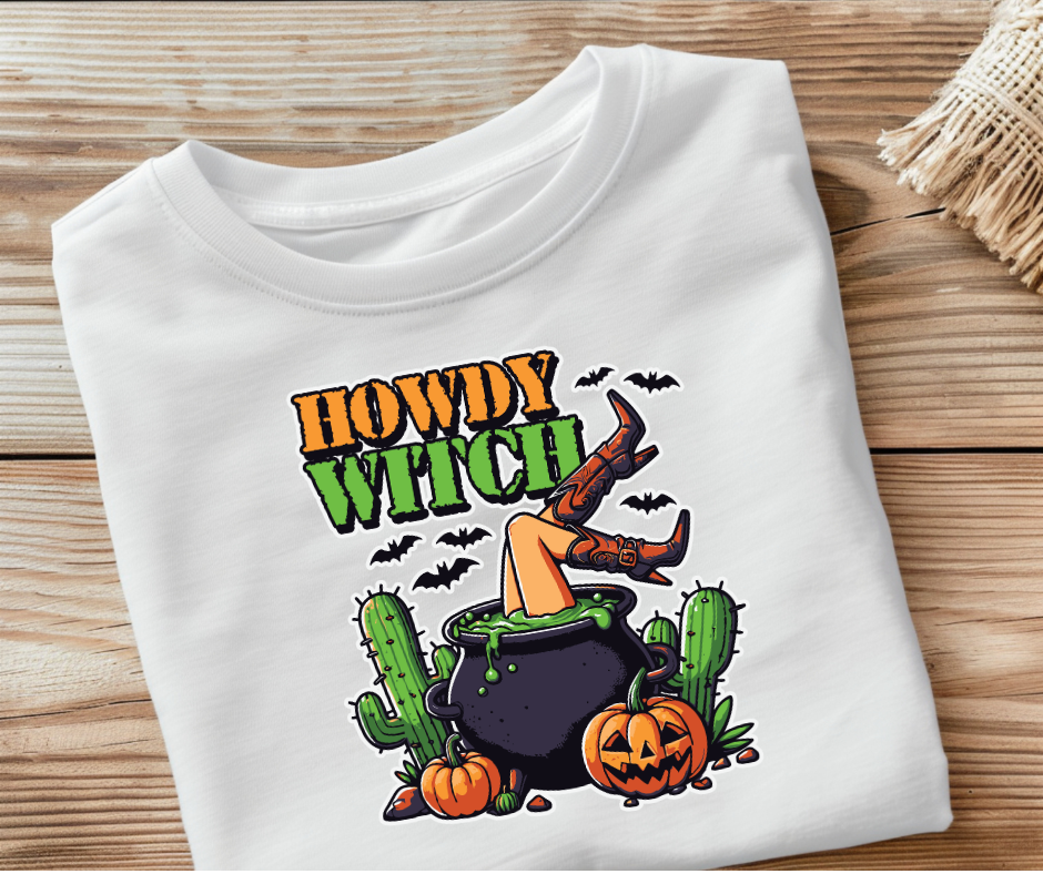 Howdy Witch Halloween- DTF Transfer Print Ready To Press