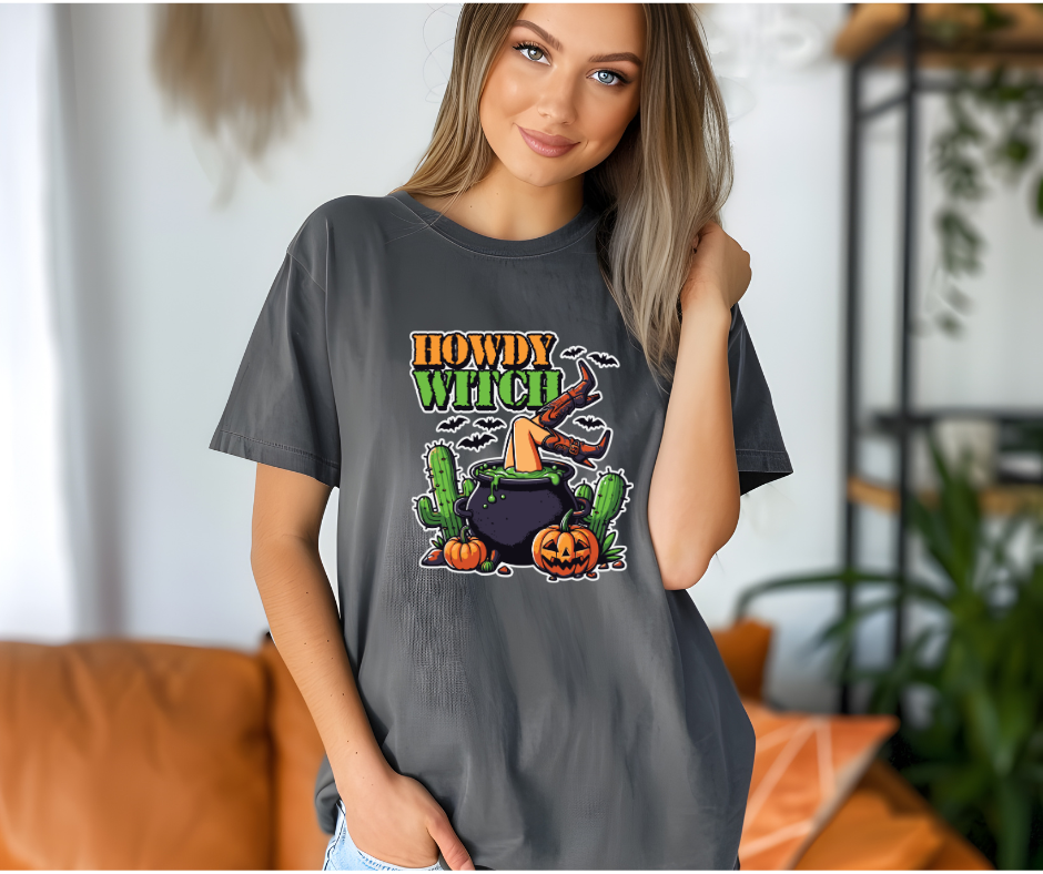 Howdy Witch Halloween- DTF Transfer Print Ready To Press