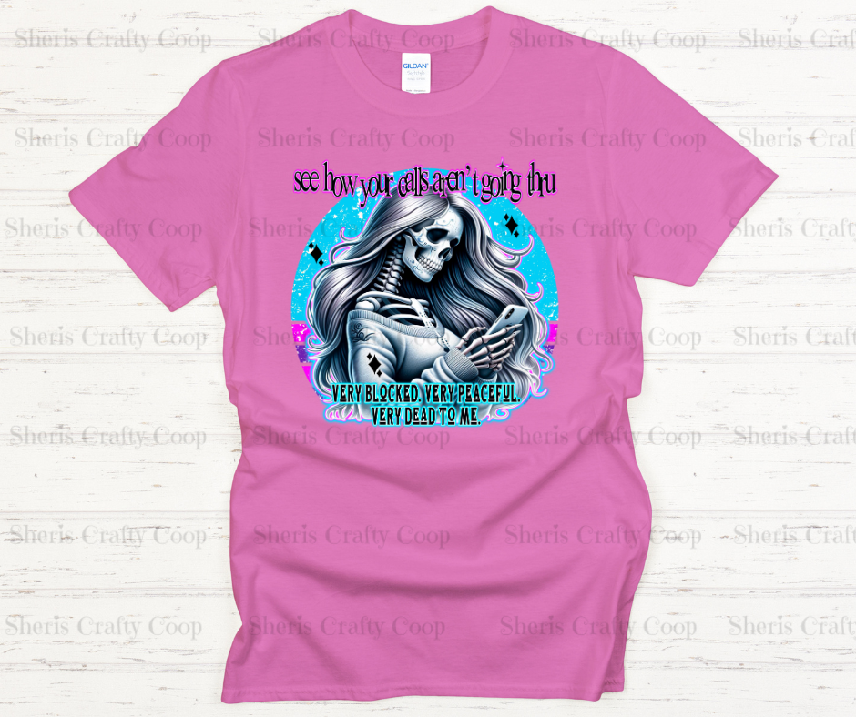 Very Dead To Me Skelly- DTF Transfer Print Ready To Press