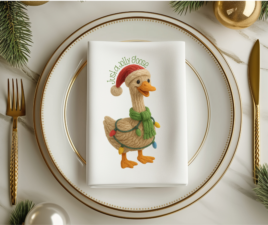 Jolly Goose-Faux Yarn-DTF Transfer Print(Only) Ready To Press
