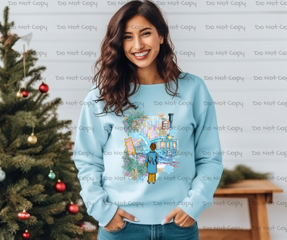 North Pole Express-DTF Transfer Print(Only) Ready To Press