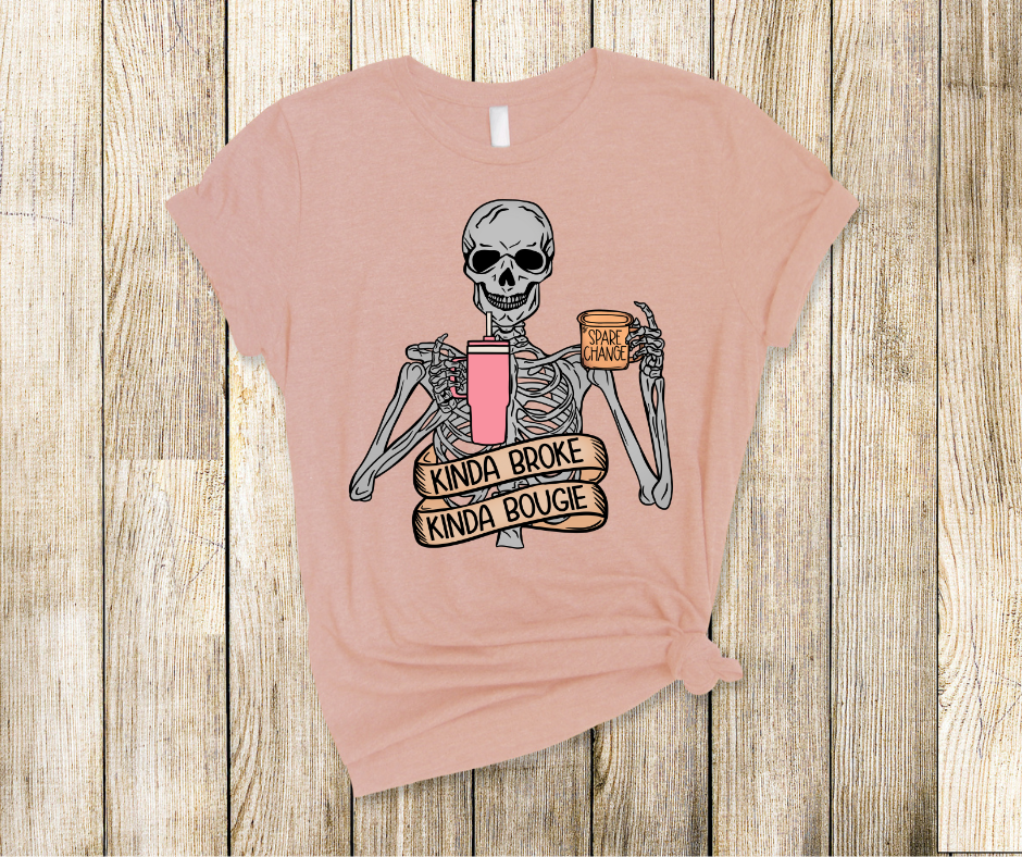 Kinda Broke Kinda Bouge Soft Comfy Tee