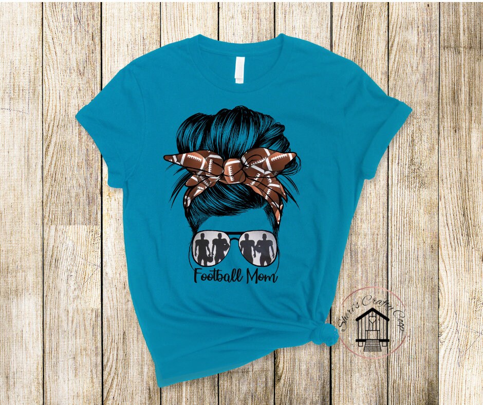 Football Mom With Bow DTF Transfer Print(Only) Ready To Press