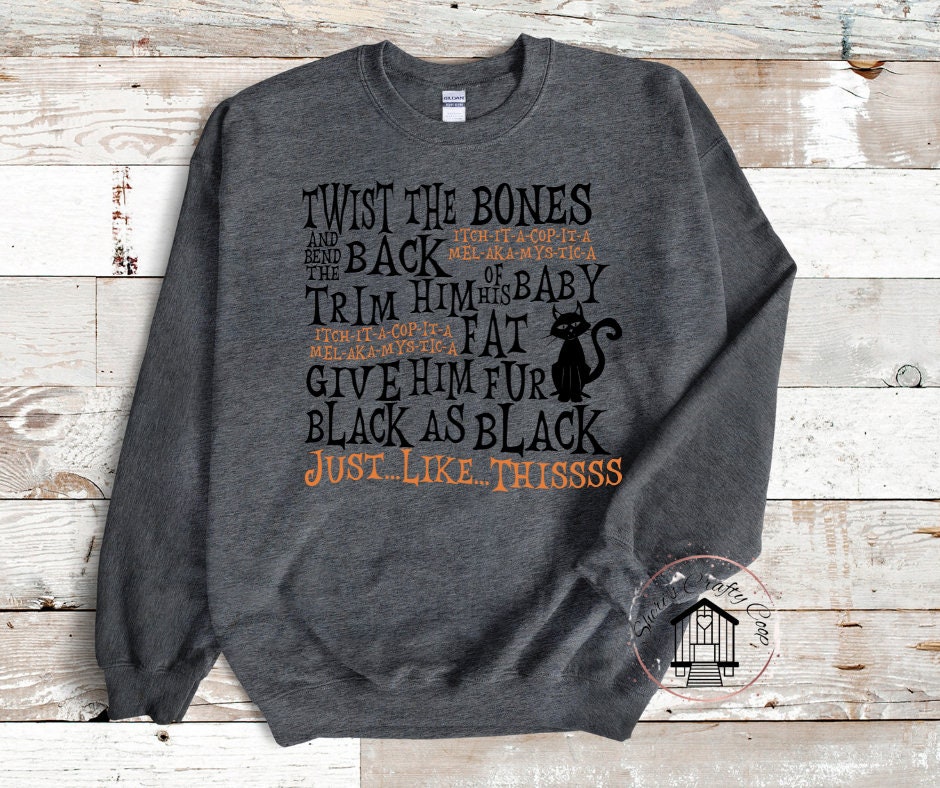 Twist The Bones And Bend Them Back Black As Black DTF Transfer Print(Only) Ready To Press