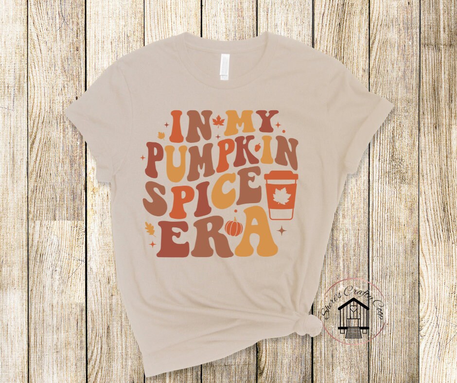 In My Pumpkin Spice Era Fall DTF Transfer Print(Only) Ready To Press
