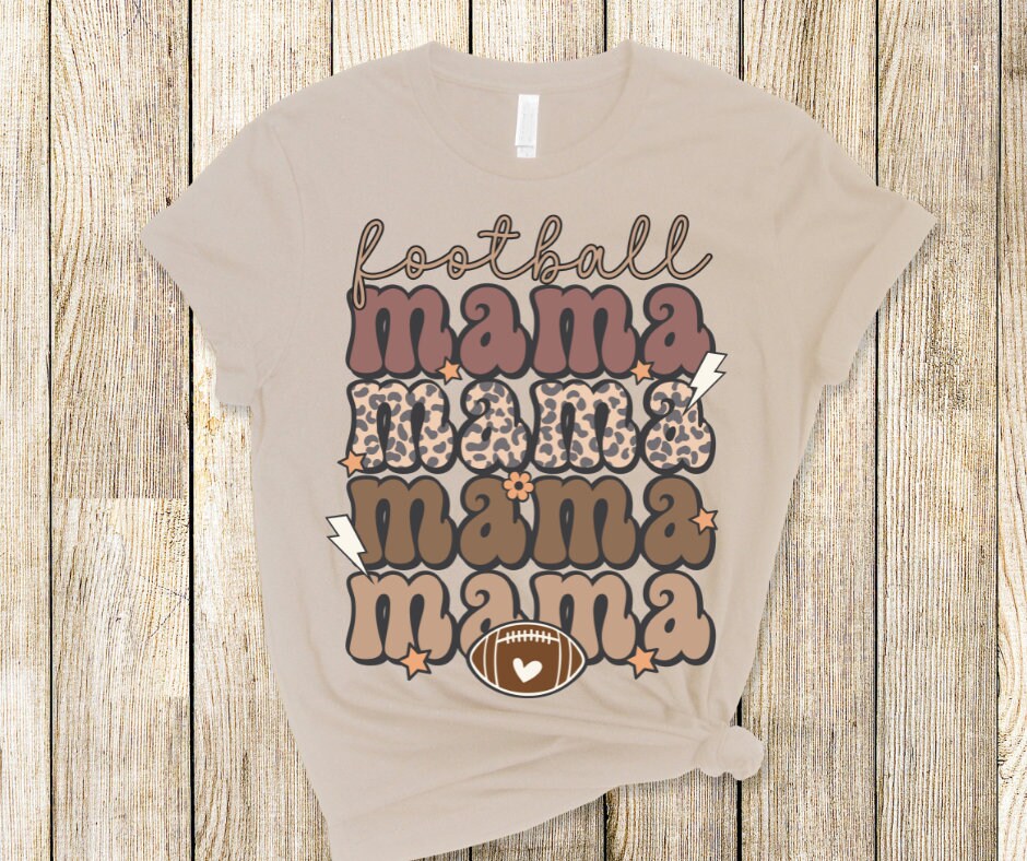 Football Mama Nature tones DTF Transfer Print Ready To Press