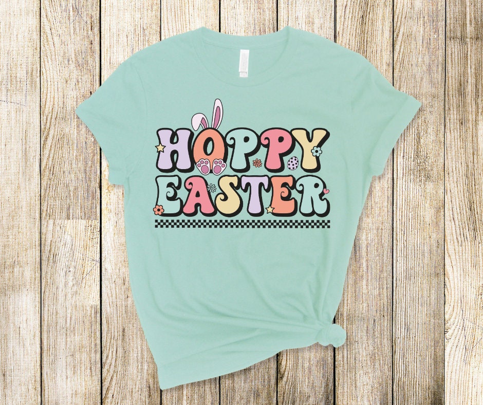 Hoppy Easter Cute Easter DTF Transfer Print Ready To Press