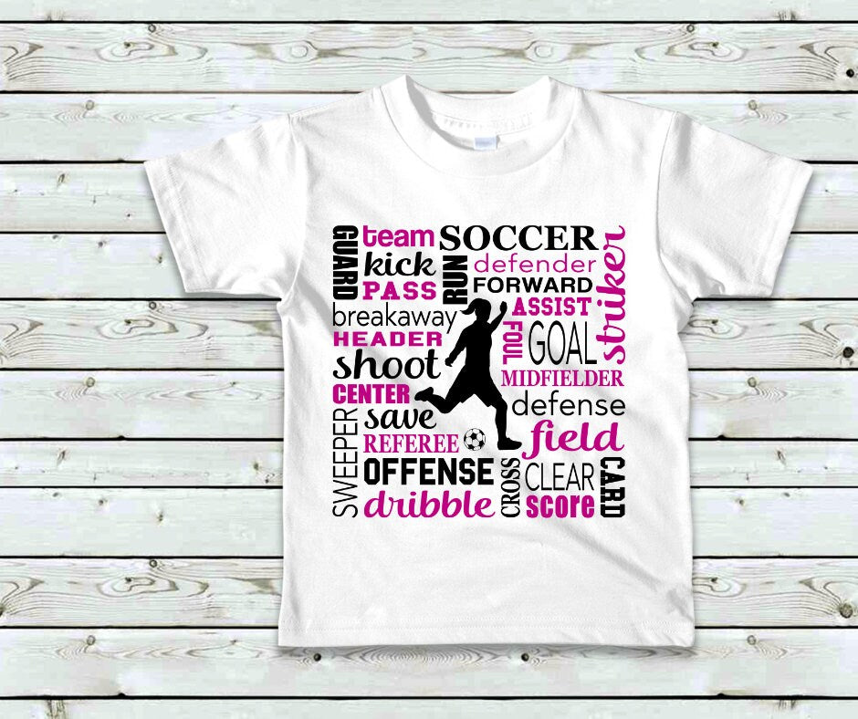 Female Soccer Player Empowerment Soccer DTF Transfer Print Ready To Press