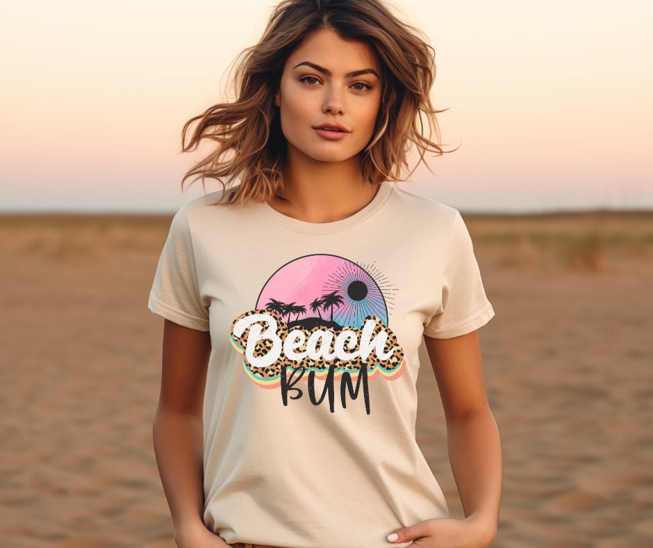 Beach Bum Summer DTF Transfer Print Ready To Press