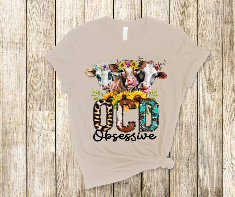 OCD Obsessive Cow Disorder DTF Transfer Print Ready To Press