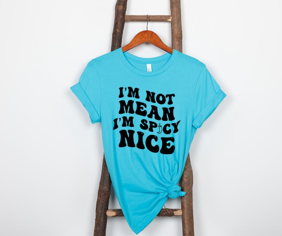 I'm Not Mean I'm Spicy DTF Transfer Print Ready To Press