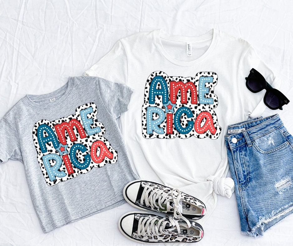 America Dalmation Dot-USA DTF Transfer Print- Ready To Press