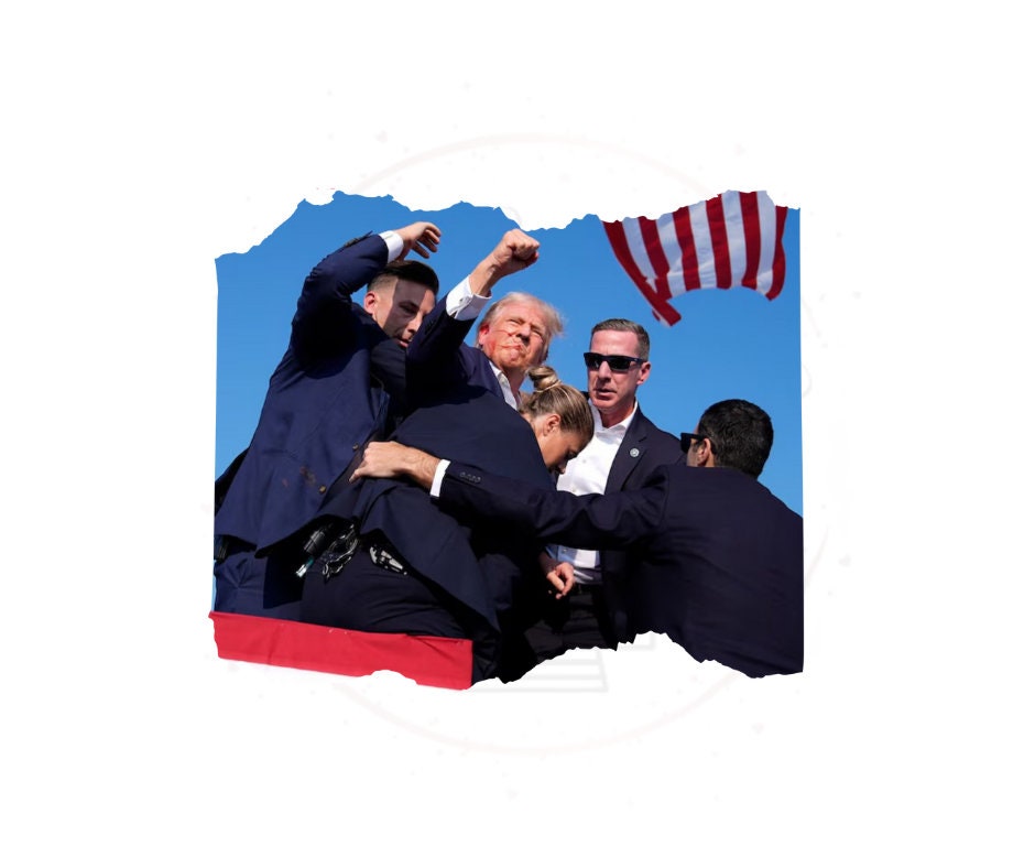 Trump Fight- Trump DTF Transfer Print- Ready To Press