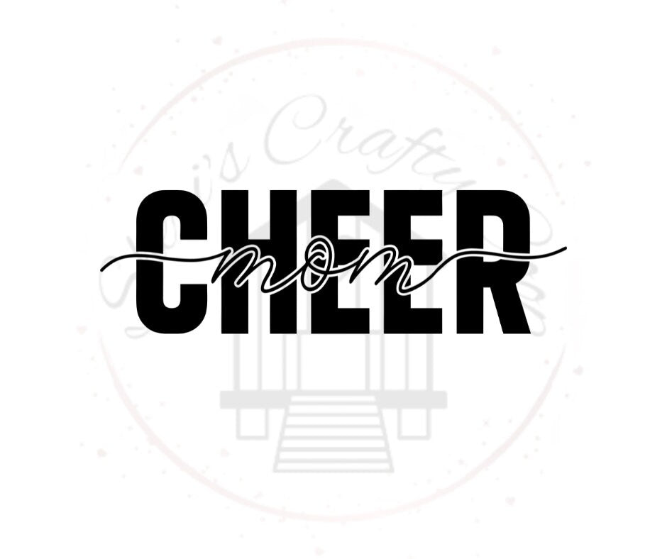Cheer Mom- DTF Transfer Print- Ready To Press