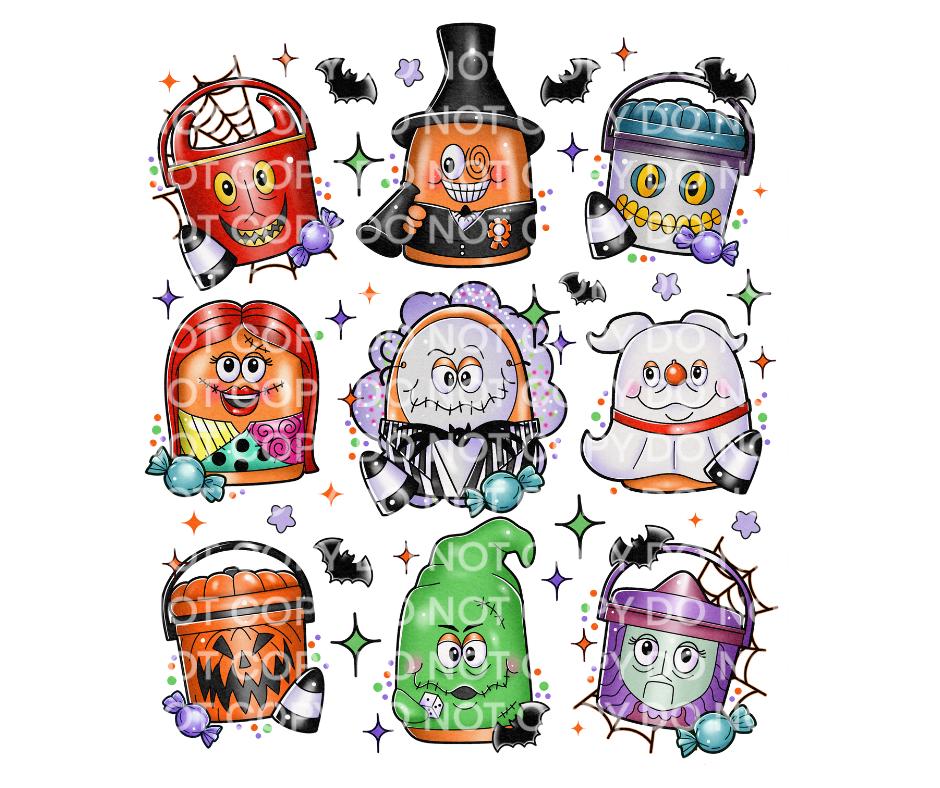 Spooky Ghouls- Spooky Nuggets- Vintage Nug DTF Transfer Print- Ready To Press