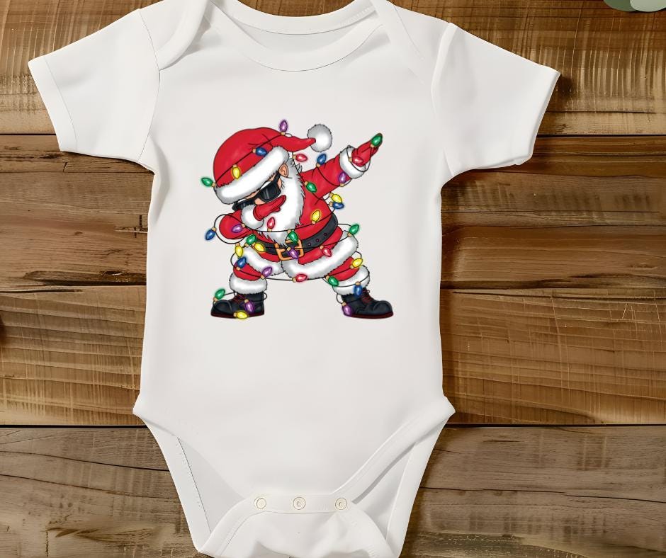 Dabbing Santa- Cool Dancing Santa- Christmas DTF Transfer Prints- Ready To Press