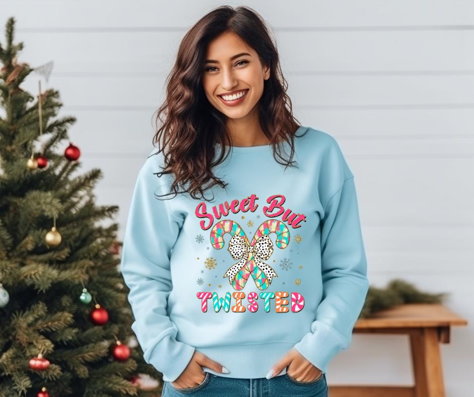 Sweet But Twisted- Candy Cane DTF Transfer Prints- Ready To Press