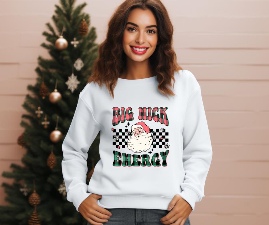 Big Nick Energy- Santa DTF Transfer Print- Ready To Press