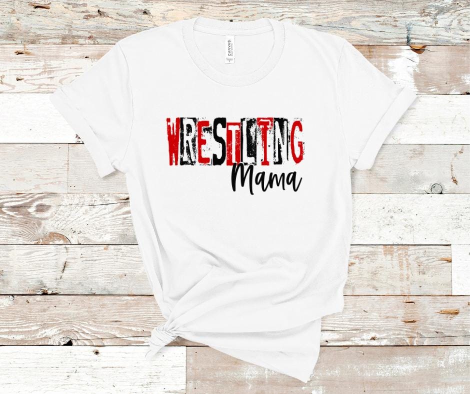 Grunge Wrestling Mama- Sports DTF Transnfer Prints- Ready To Press