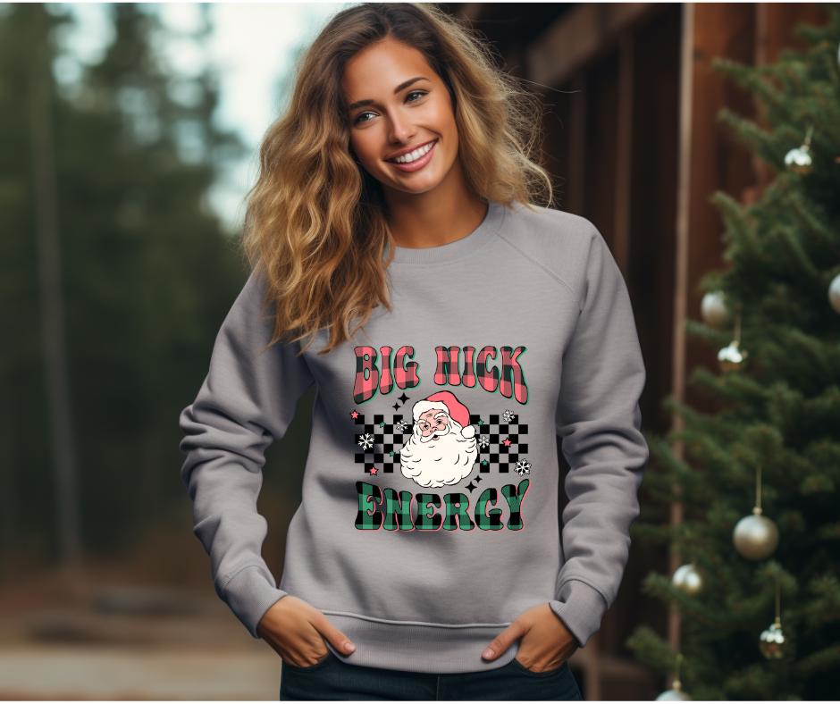 Big Nick Energy- Santa DTF Transfer Print- Ready To Press