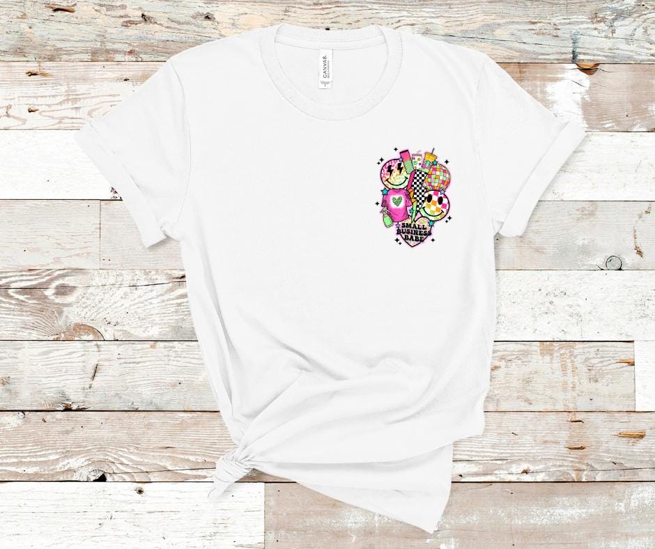 Retro Small Business Babe- DTF Transfer Print- Ready To Press