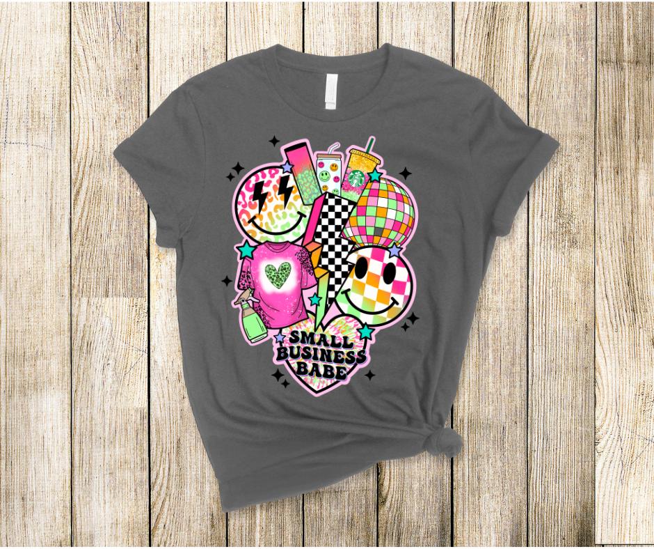 Retro Small Business Babe- DTF Transfer Print- Ready To Press