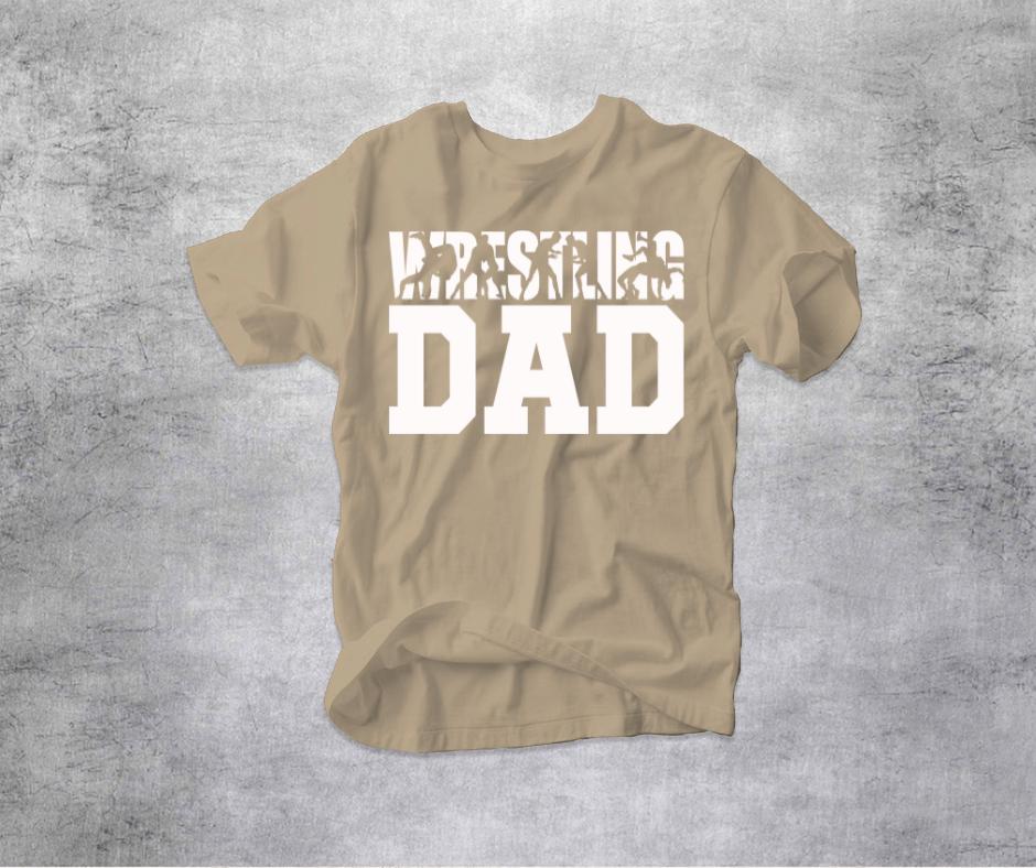 Wrestling Dad Silhouette- Sports DTF Transfer Prints- Ready To Press