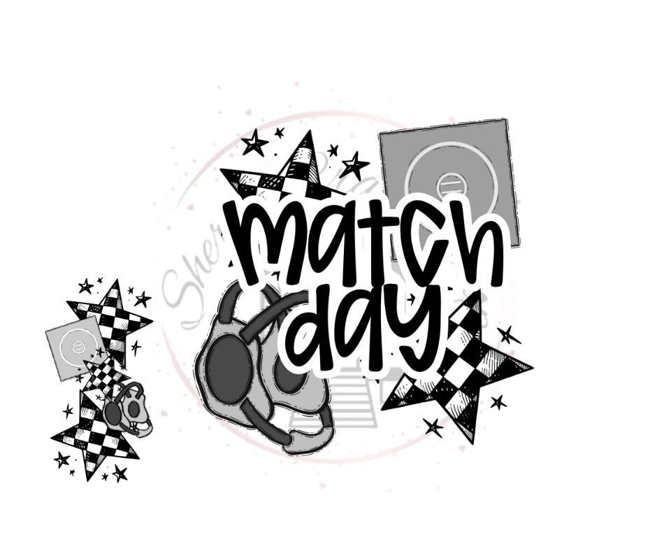 Match Day- Wrestling Match- DTF Transfer Print- Ready To Press