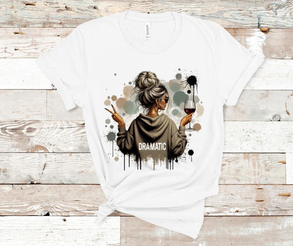 Dramatic Messy Bun- DTF Transfer Prints- Ready To Press
