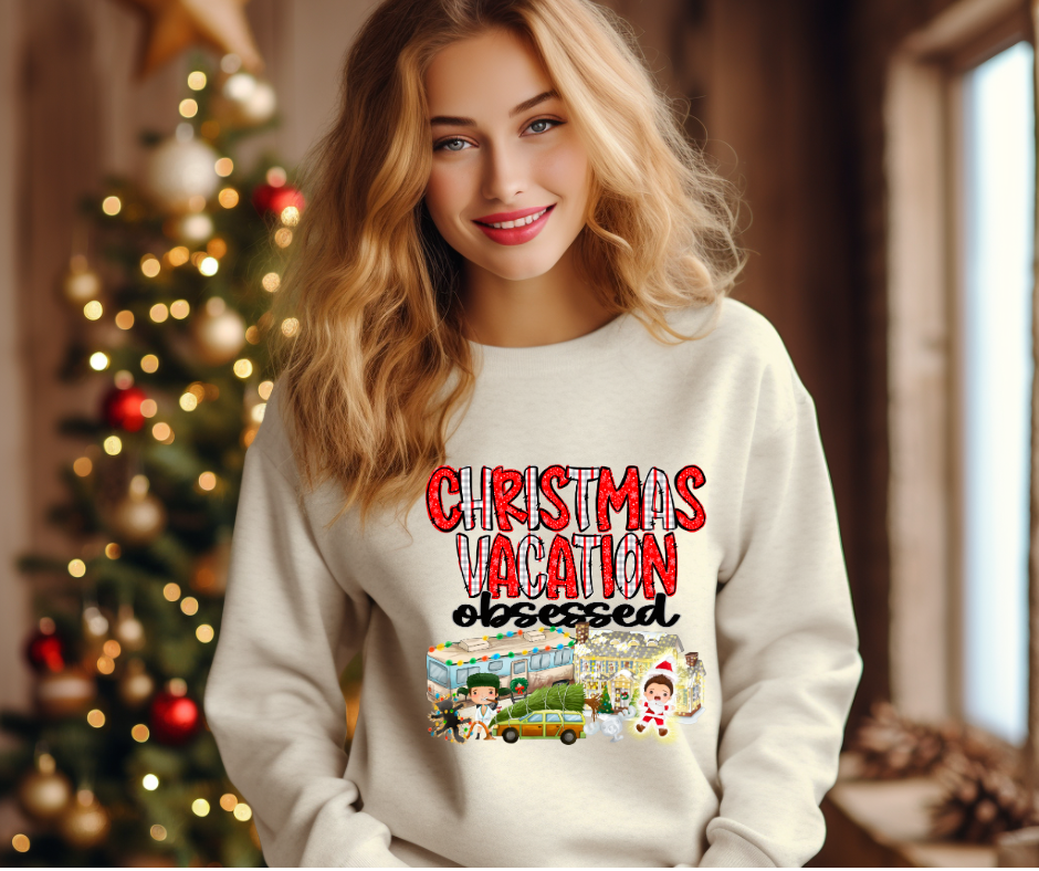Christmas Vacation Obsessed- DTF Transfer Print Ready To Press